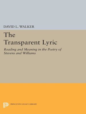 cover image of The Transparent Lyric